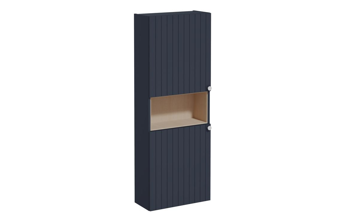 VitrA Root Groove 55cm 2 Door Semi-Tall Unit (LH Hinge) - Hartley & Hall Bathrooms