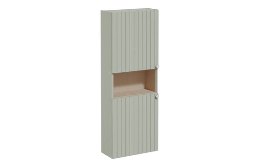 VitrA Root Groove 55cm 2 Door Semi-Tall Unit (LH Hinge) - Hartley & Hall Bathrooms