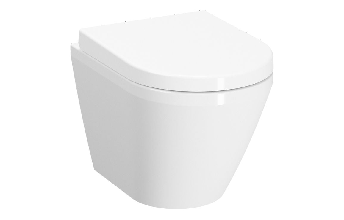 VitrA Integra Rimless Short Projection Wall Hung Pan Only - Hartley & Hall Bathrooms
