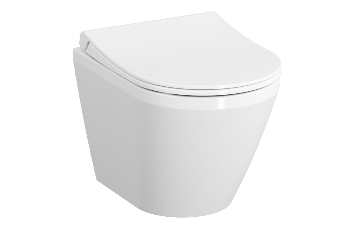 VitrA Integra Rimless Wall Hung Pan Only (Hidden Fix) - Hartley & Hall Bathrooms