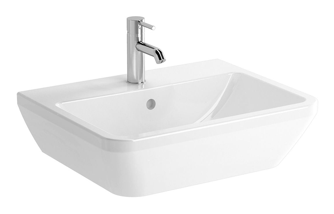 VitrA Integra 600x470mm 1TH Basin w/Overflow - Hartley & Hall Bathrooms