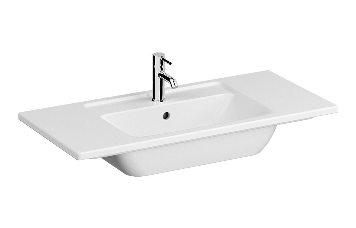 VitrA Integra 1000x465mm 1TH Vanity Basin with Overflow - Hartley & Hall Bathrooms