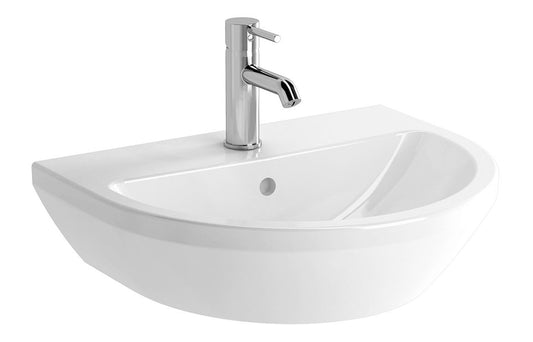 VitrA Integra 550x450mm 1TH Basin w/Overflow - Hartley & Hall Bathrooms