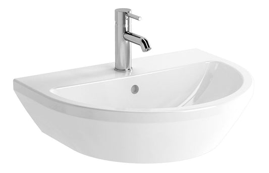 VitrA Integra 595x465mm 1TH Basin w/Overflow - Hartley & Hall Bathrooms