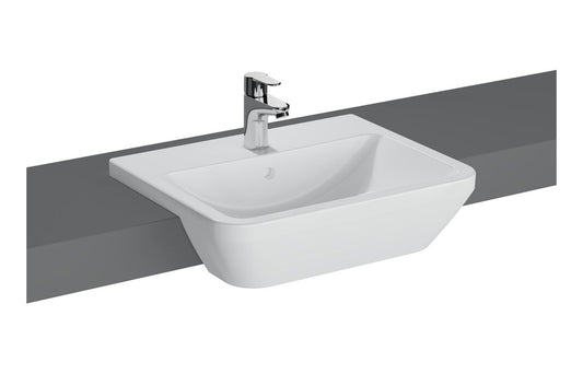 VitrA Integra 550x450mm 1TH Semi Recessed Basin - Hartley & Hall Bathrooms