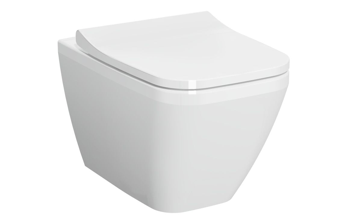 VitrA Integra Square Wall Hung Pan Only - Hartley & Hall Bathrooms