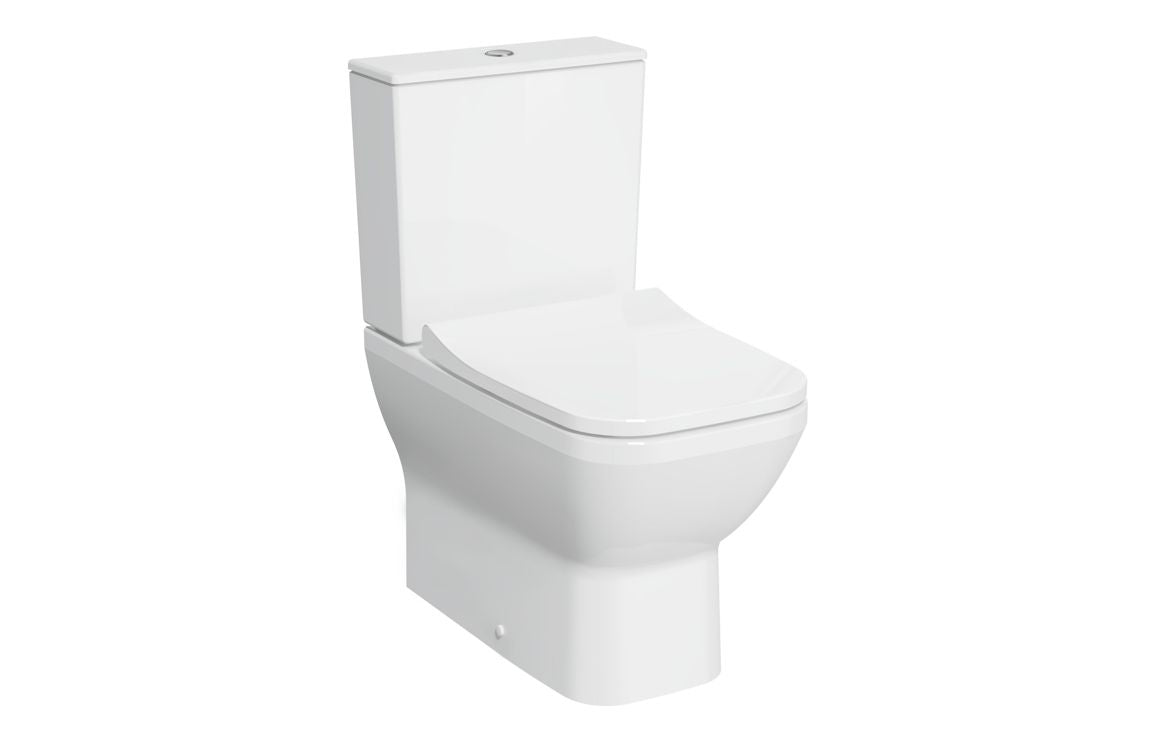 VitrA Integra Square Rimless Fully Shrouded Close Coupled Pan Only - Hartley & Hall Bathrooms