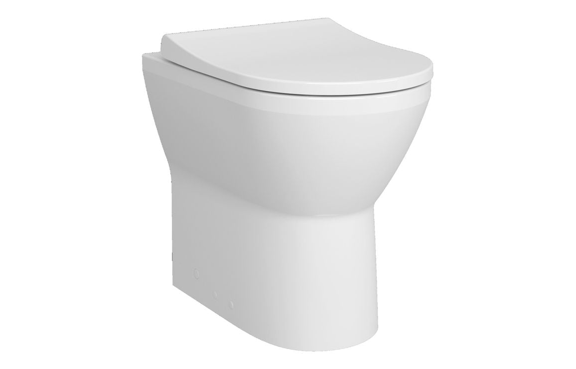 VitrA Integra Rimless Comfort Height Back to Wall Pan Only - Hartley & Hall Bathrooms