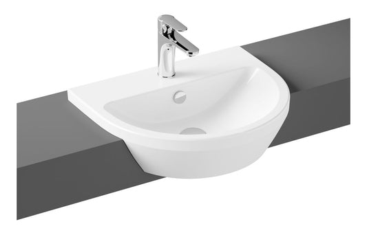 VitrA Integra 550x455mm 1TH Semi Recessed Basin - Hartley & Hall Bathrooms
