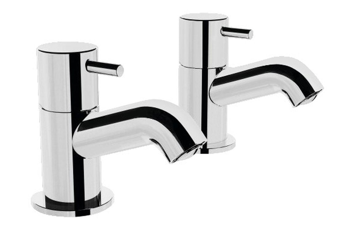 VitrA Minimax S Basin Taps In Chrome - Hartley & Hall Bathrooms