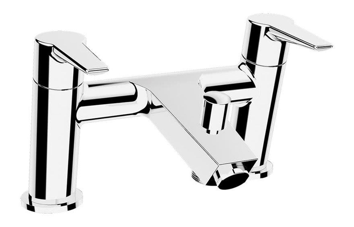 VitrA Solid S Bath/Shower Mixer In Chrome - Hartley & Hall Bathrooms