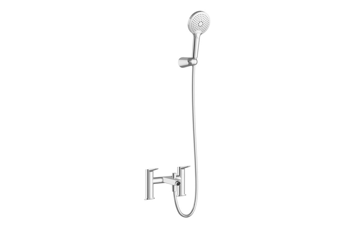 VitrA Solid S Bath/Shower Mixer In Chrome - Hartley & Hall Bathrooms