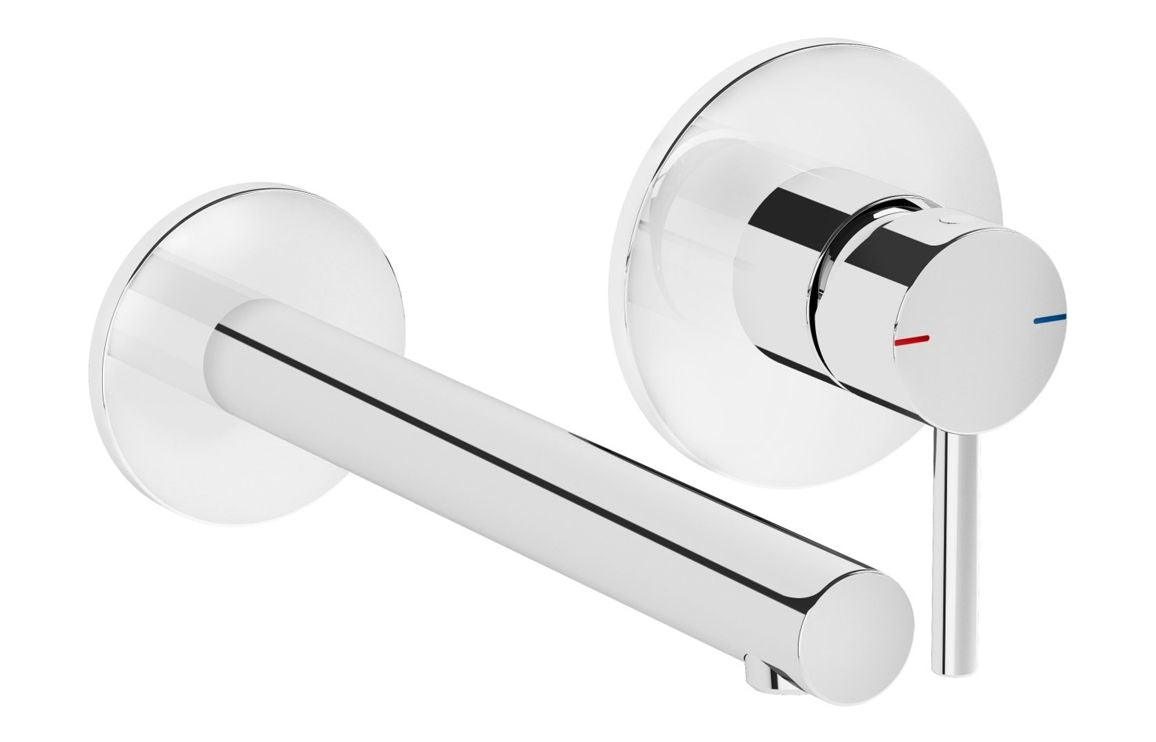 VitrA Origin Wall Mounted 2-Hole Basin Mixer - Hartley & Hall Bathrooms