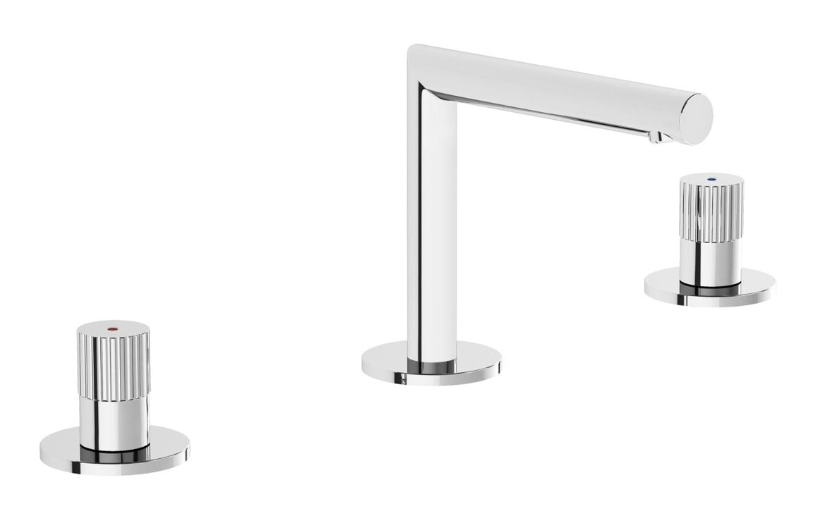 VitrA Origin 3-Hole Basin Mixer - Hartley & Hall Bathrooms