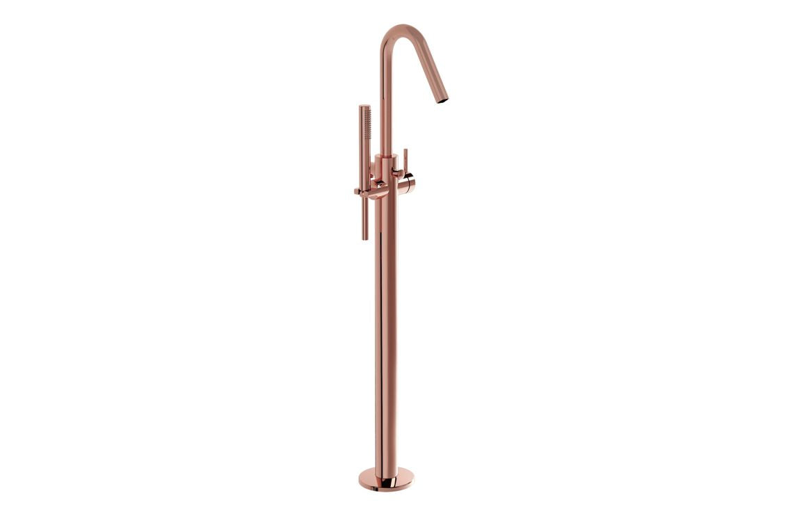 VitrA Origin Floor Standing Bath Filler - Hartley & Hall Bathrooms