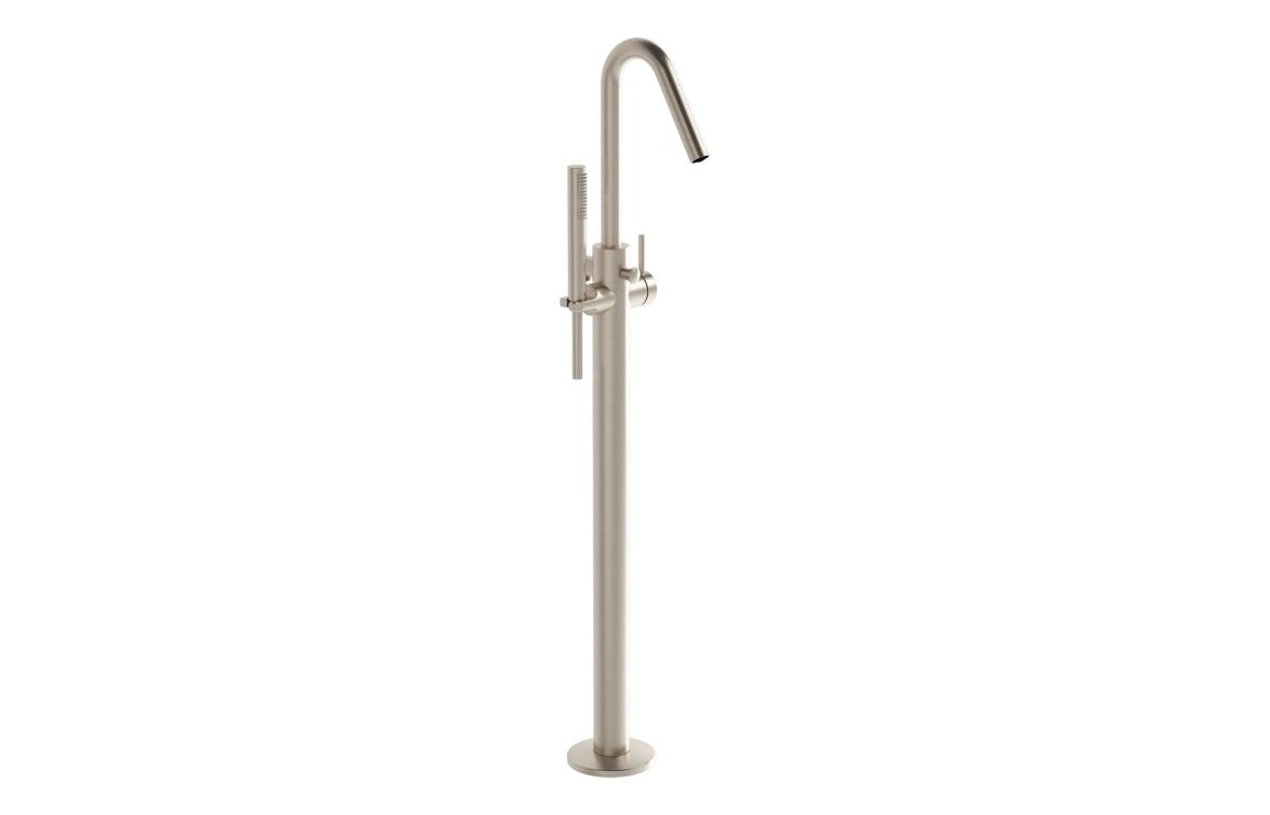 VitrA Origin Floor Standing Bath Filler - Hartley & Hall Bathrooms