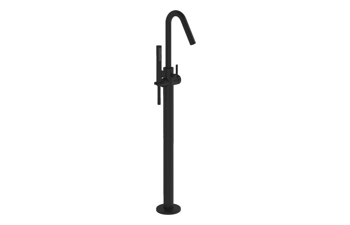 VitrA Origin Floor Standing Bath Filler - Hartley & Hall Bathrooms
