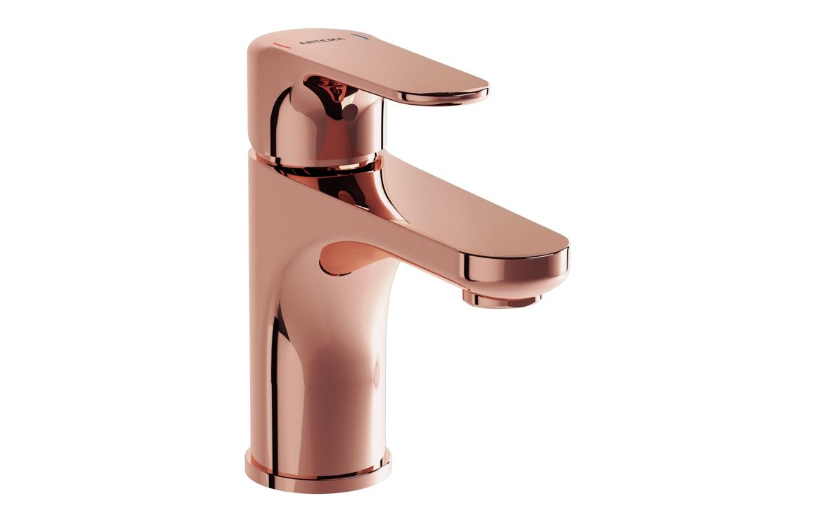 VitrA Root Round Compact Basin Mixer - Hartley & Hall Bathrooms
