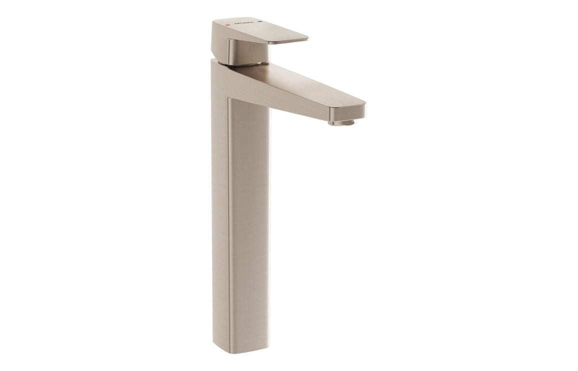 VitrA Root Square Tall Basin Mixer - Hartley & Hall Bathrooms