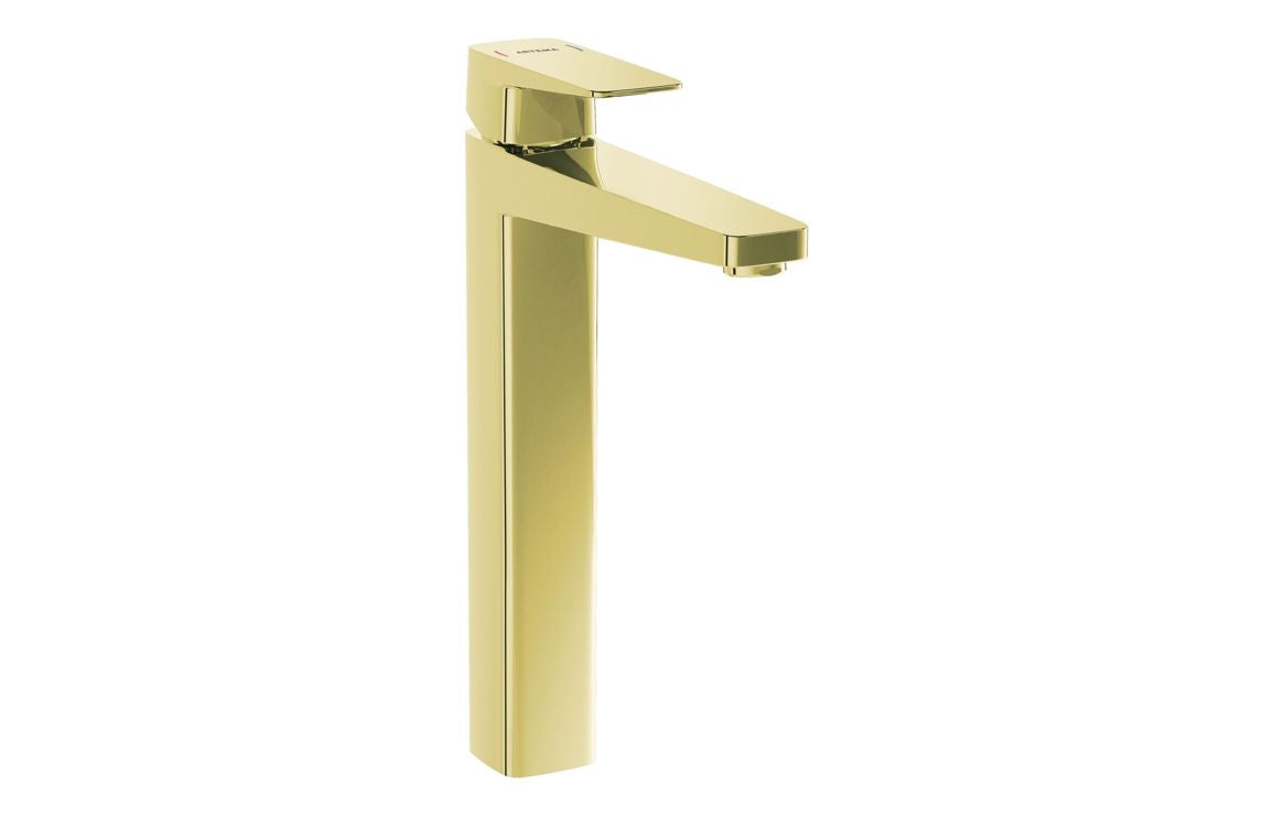 VitrA Root Square Tall Basin Mixer - Hartley & Hall Bathrooms