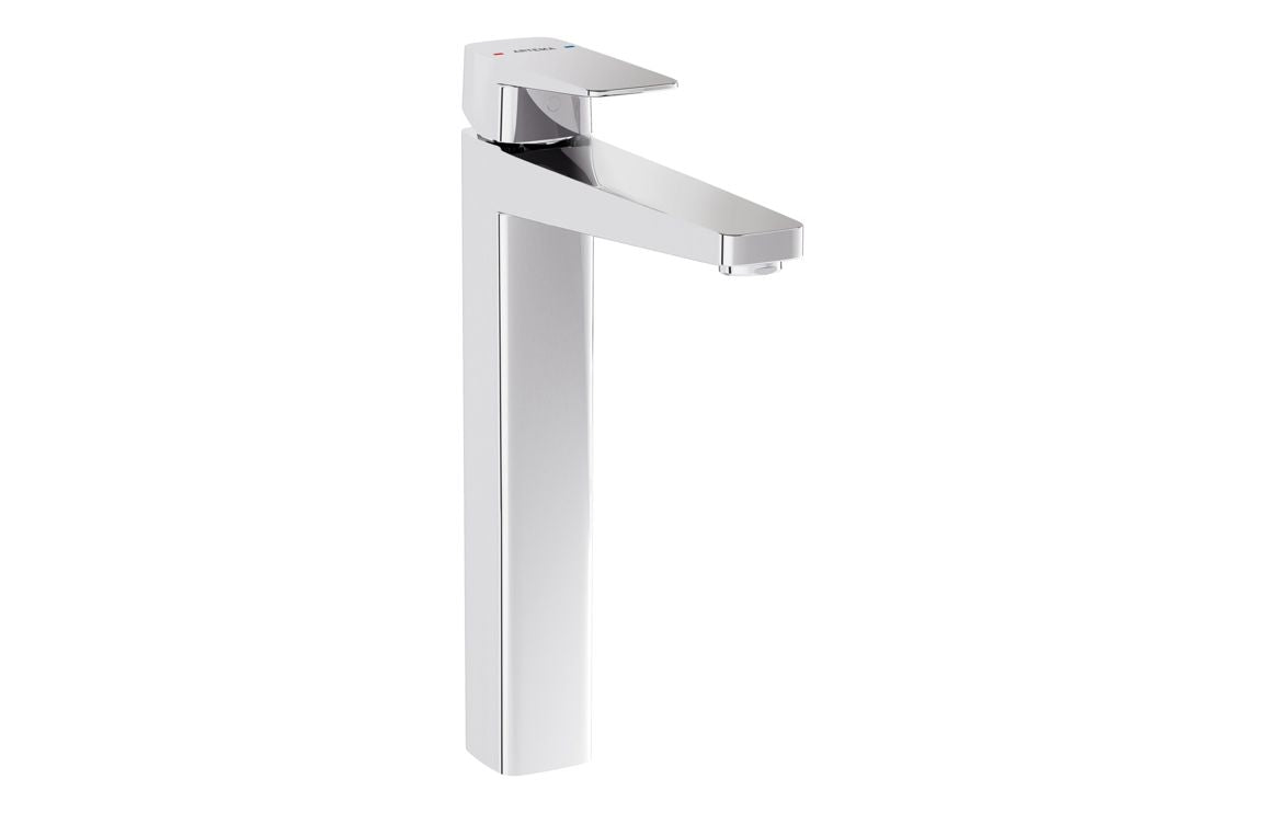 VitrA Root Square Tall Basin Mixer - Hartley & Hall Bathrooms