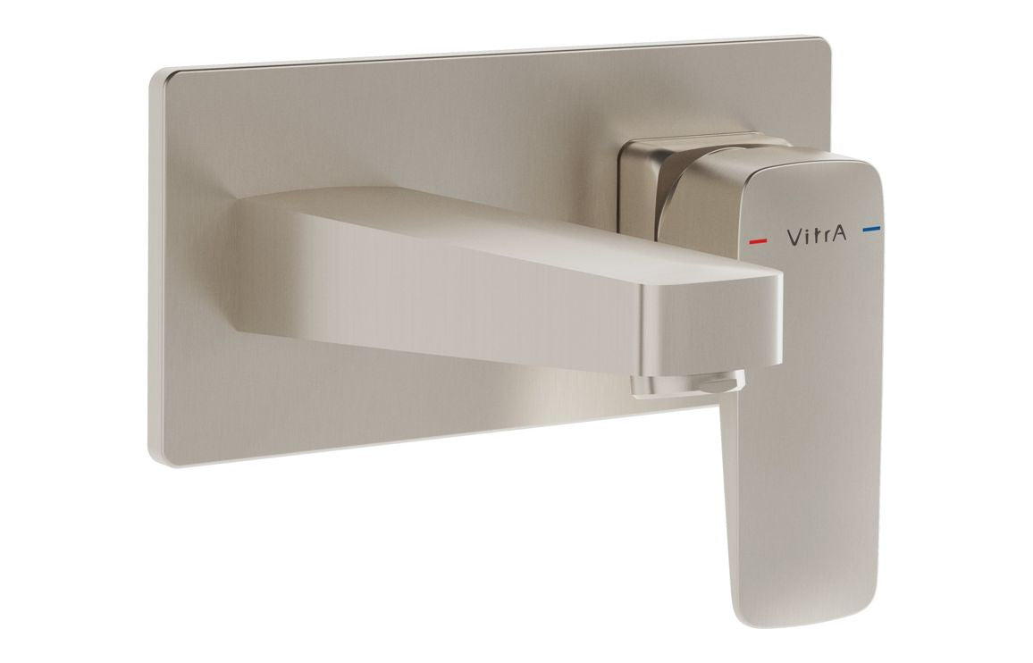 VitrA Root Square Wall Mounted Basin Mixer - Hartley & Hall Bathrooms