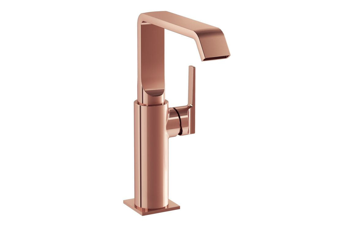 VitrA Suit Tall Basin Mixer (Side Handle) - Hartley & Hall Bathrooms