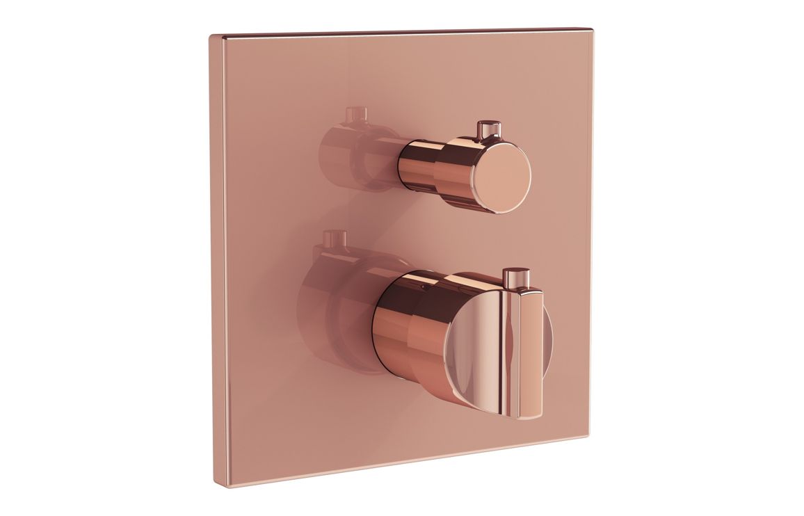 VitrA Suit Integrated Thermostatic Bath/Shower Mixer - Hartley & Hall Bathrooms