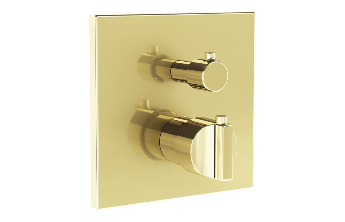VitrA Suit Integrated Thermostatic Bath/Shower Mixer - Hartley & Hall Bathrooms