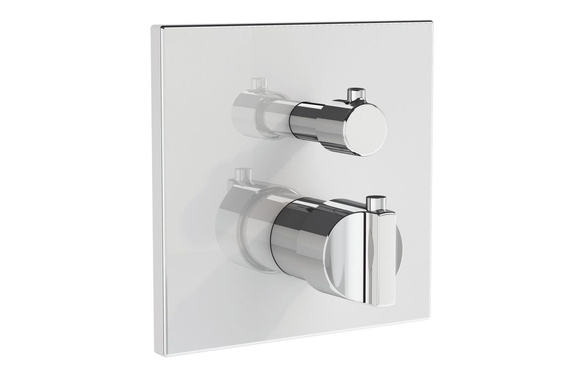 VitrA Suit Integrated Thermostatic Bath/Shower Mixer - Hartley & Hall Bathrooms