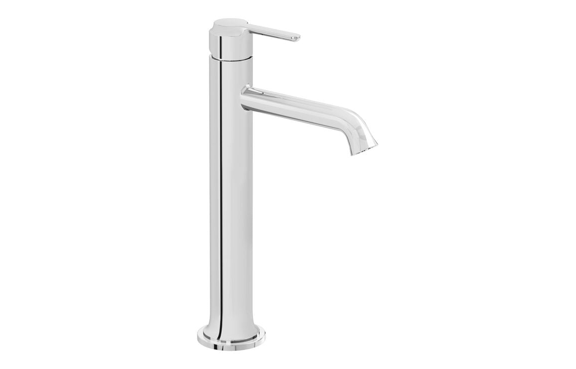 VitrA Origin Classic Tall Basin Mixer (Top Handle) - Hartley & Hall Bathrooms