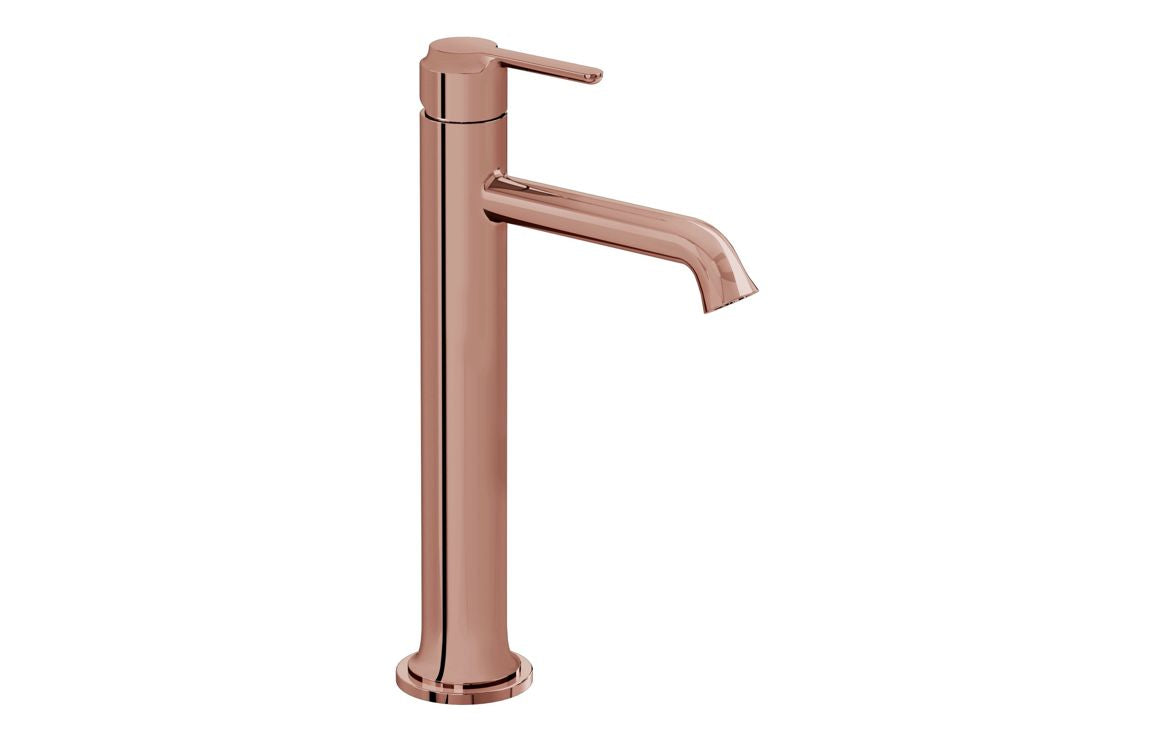 VitrA Origin Classic Tall Basin Mixer (Top Handle) - Hartley & Hall Bathrooms