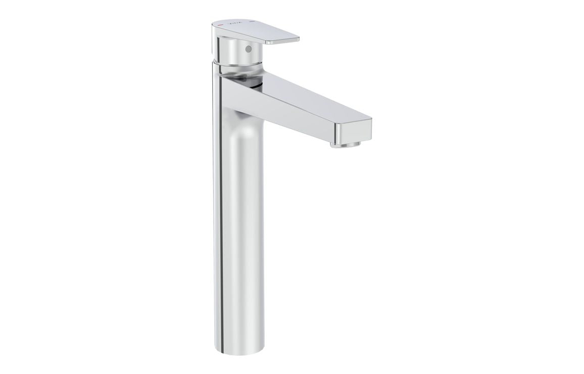 VitrA Flow Square Tall Basin Mixer - Hartley & Hall Bathrooms