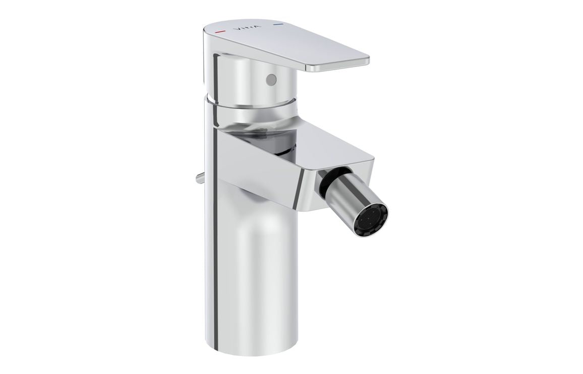 VitrA Flow Square Bidet Mixer - Hartley & Hall Bathrooms