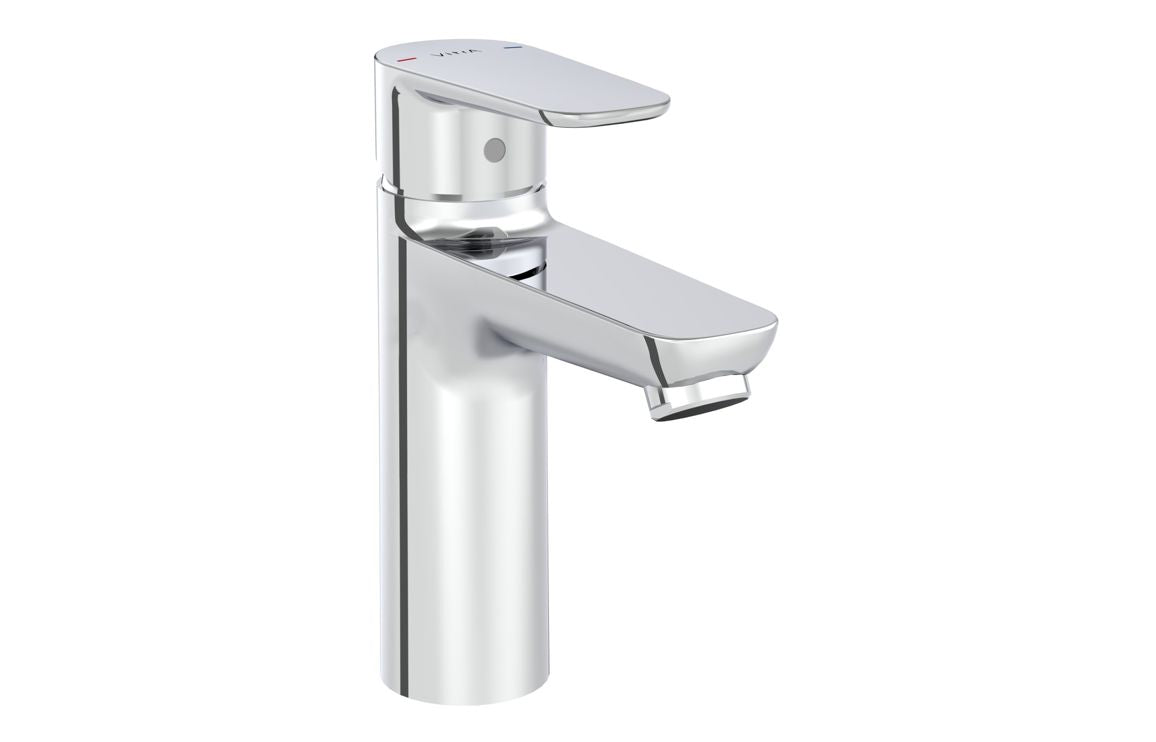 VitrA Flow Soft Large Basin Mixer - Hartley & Hall Bathrooms