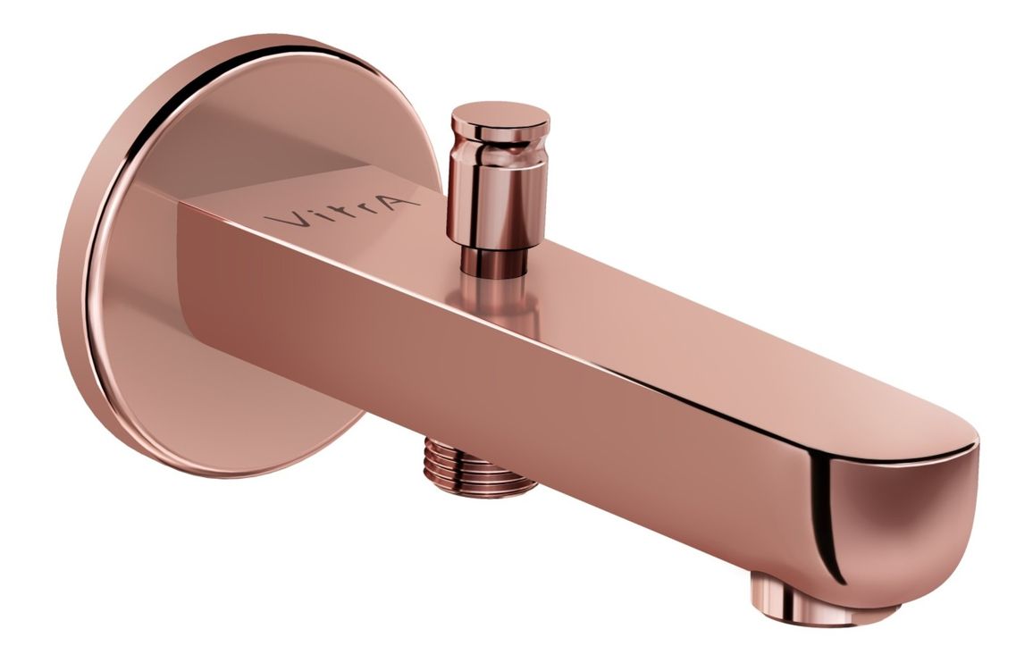 VitrA Root Round Wall Mounted Monohole Bath/Shower Mixer - Hartley & Hall Bathrooms
