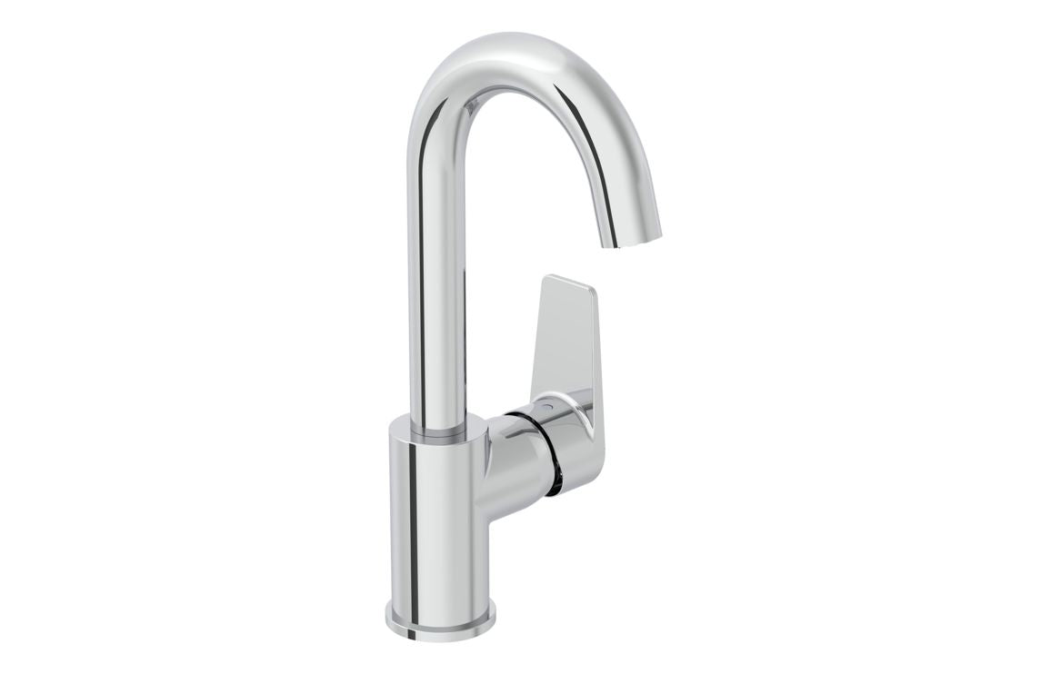 VitrA Flow Square Swivel Basin Mixer - Hartley & Hall Bathrooms