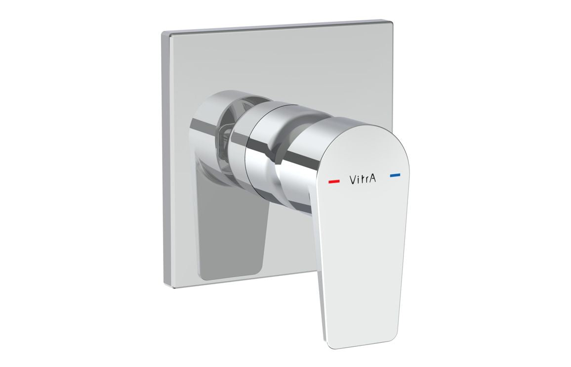 VitrA Flow Square Integrated Shower Mixer Valve - Hartley & Hall Bathrooms