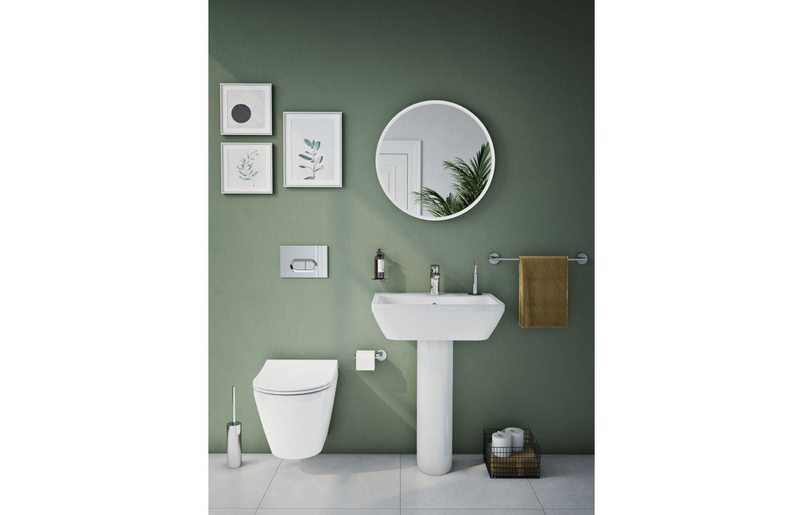 VitrA Integra 600x470mm 1TH Basin w/Overflow - Hartley & Hall Bathrooms