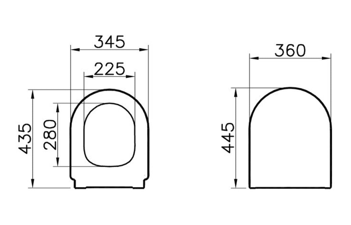 VitrA Integra Toilet Seat - Hartley & Hall Bathrooms