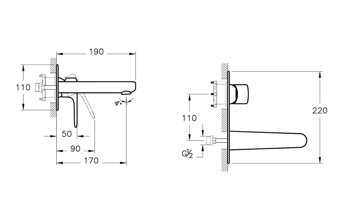 VitrA Root Round Integrated Basin Mixer - Hartley & Hall Bathrooms