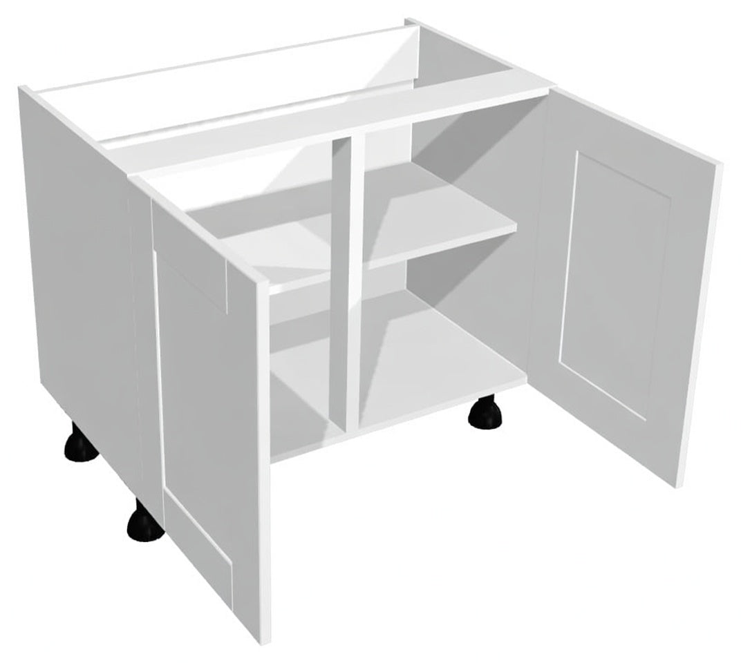 Vivo Matt White Double Door Wall Units - Hartley & Hall Bathrooms