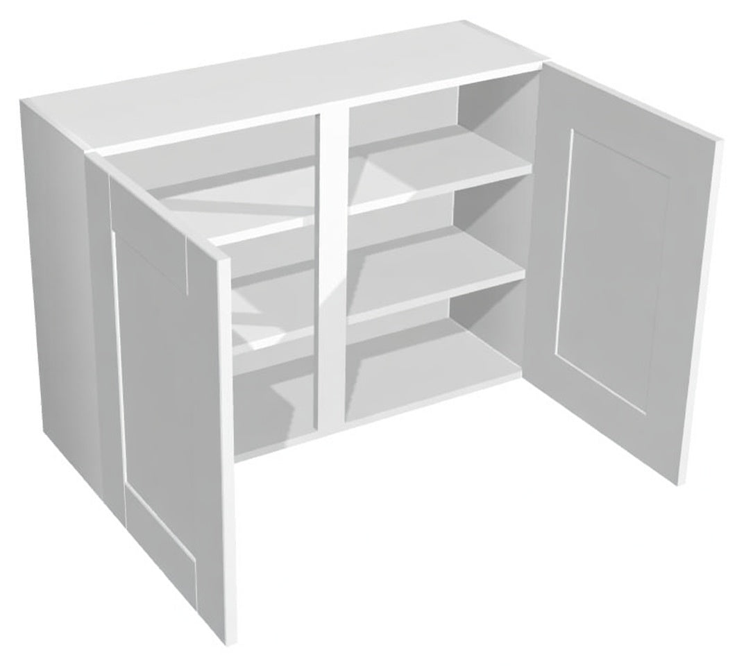 Vivo Matt White Double Door Wall Units - Hartley & Hall Bathrooms