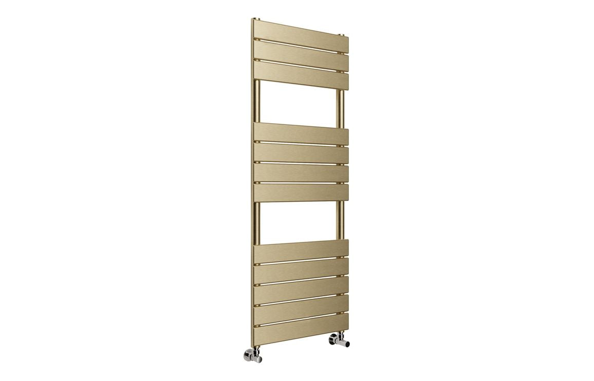 Trend Square Ladder Radiator - Brushed Brass | Hartley & Hall Bathrooms